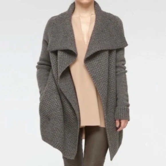 Vince Yak & Wool Brown Knit Cardigan - Picture 1 of 7